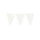 Paperdreams party vlags - party dots 4 meter pe polyetheen