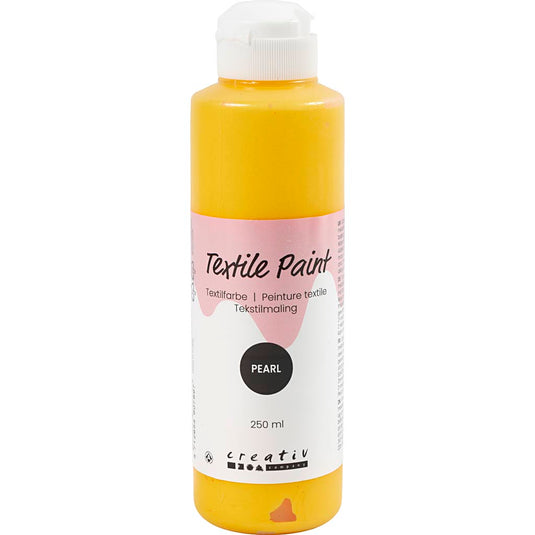 Https: www.cchobby.nl textielverf-parelmoer-dekkend-geel-250-ml-1-fles