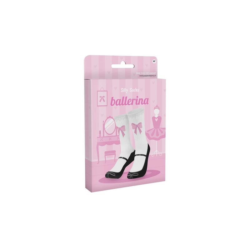 Afbeelding laden in galerijviewer, Paperdreams silly socks - ballerina - polyester
