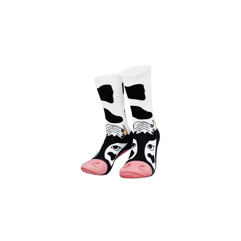 Afbeelding laden in galerijviewer, Paperdreams silly socks - cow - polyester
