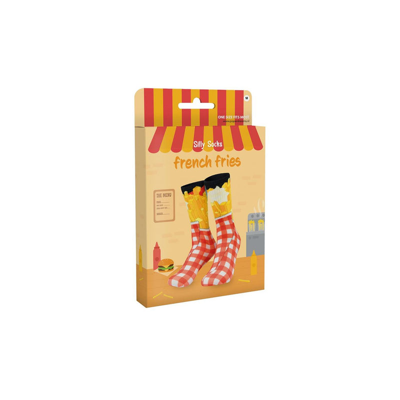 Afbeelding laden in galerijviewer, Paperdreams silly socks - french fries - polyester
