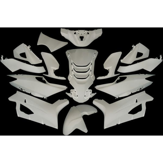 Edge plaatset 14-delig voor peugeot speedfight 4 - glanzend wit