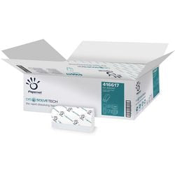 Papieren handdoeken papernet 416617 dissolve tech wit 2-laags