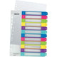 Numerieke tabbladen leitz wow pc-printable 1244 kleurenassortiment pp