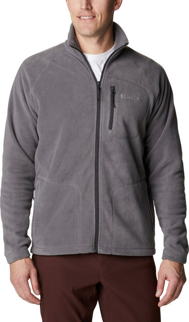 Columbia fast trek ii jacket - fleece vest heren volwassenen - sluiting en zakken met rits - outdoorvest - grijs - maat xxl