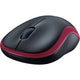 Logitech wireless mouse m185 (rood, retail)