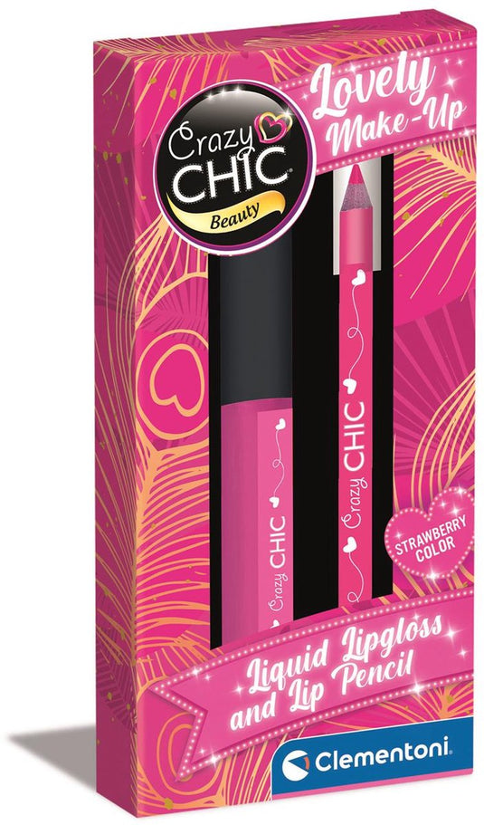 Clementoni - crazy chic - lipgloss en lippotlood - vanaf 6 jaar - 16 stuks