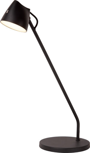 Lucide milne - bureaulamp - led dimbaar - 1x8w 2700k - zwart