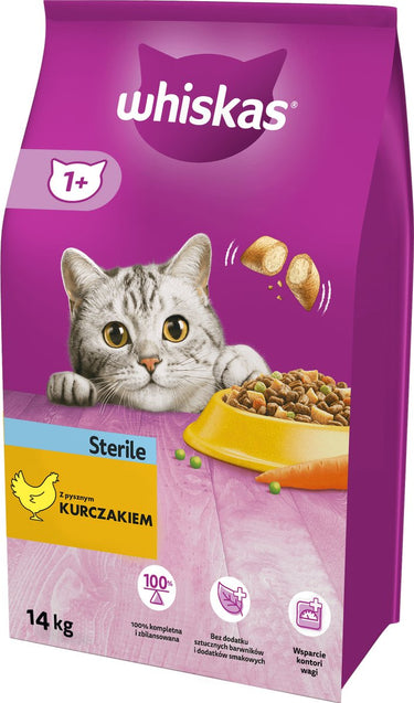 Whiskas - steriliseren droogvoer - kurkuma - 14kg