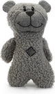Beeztees hondenknuffel boris - met piep - hondenspeelgoed - grijs - 23x15x8 cm