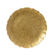Decoris decobord kunststof slagwerklook ø33cm goud