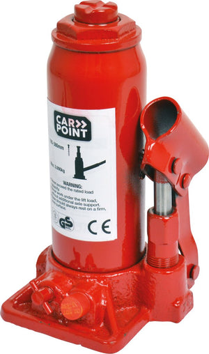 Carpoint hydraulische potkrik 3000 kg – 195-380 mm – met overdrukventiel – compact – voor auto, caravan aanhanger