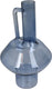 Hd collection vaas glas blauw 12,7x12,7x21,5cm