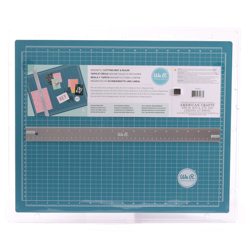 Afbeelding laden in galerijviewer, We r makers • magnetic cutting mat ruler
