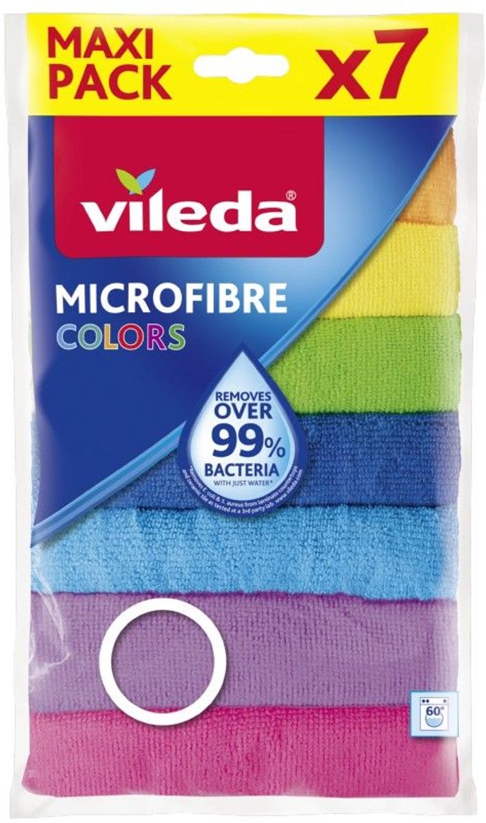 Afbeelding laden in galerijviewer, Vileda microvezeldoek colors 7 stuks
