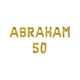 Paperdreams folie ballon letterslinger - abraham 50