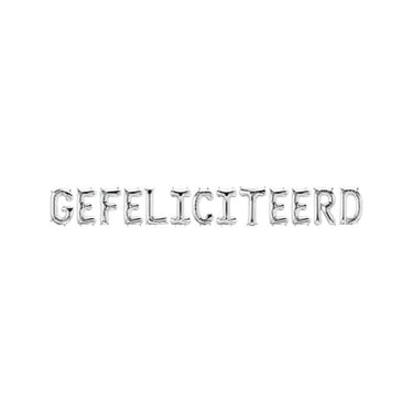 Paperdreams folie ballon letterslinger - gefeliciteerd