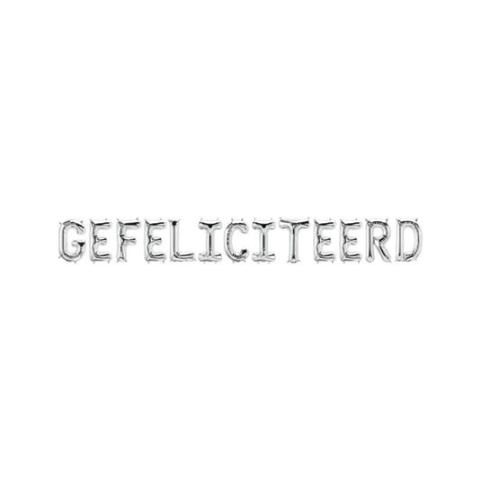 Paperdreams folie ballon letterslinger - gefeliciteerd