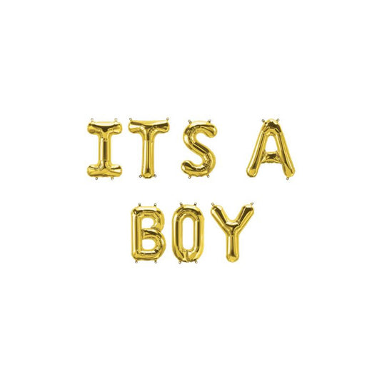 Paperdreams folie ballon letterslinger - its a boy