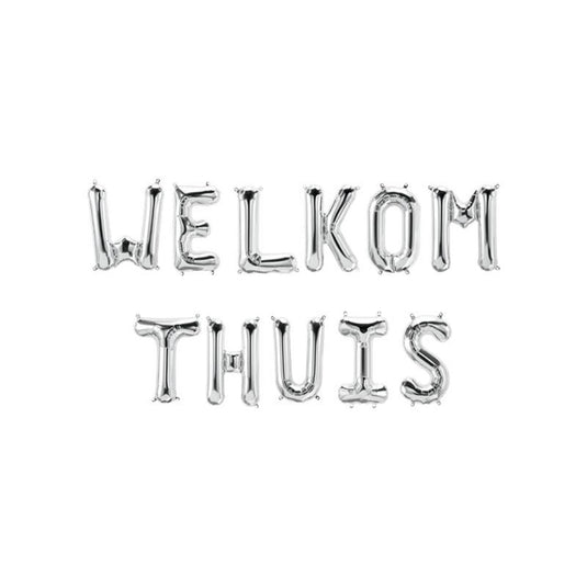 Paperdreams folie ballon letterslinger - welkom thuis