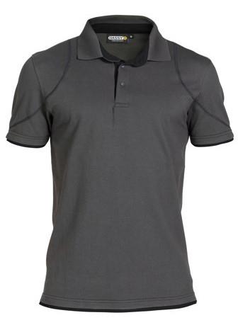 Dassy polo orbital grijs zwart xs