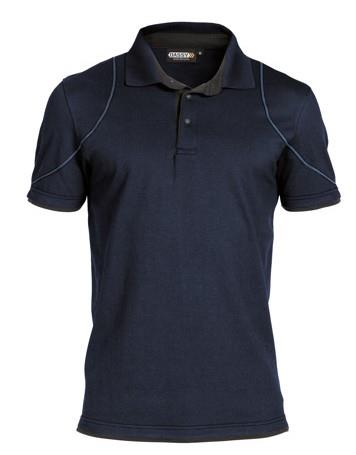 Dassy polo orbital nachtblauw grijs s