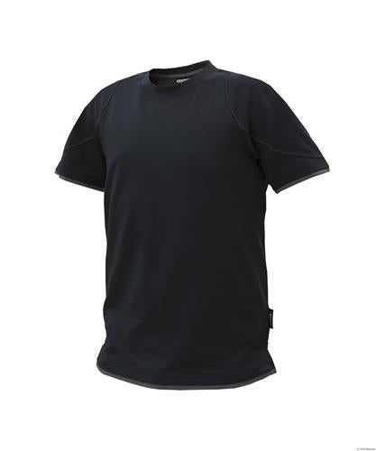 Dassy t-shirt kinetic zwart grijs m
