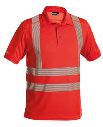 Dassy hogezichtbaarheid polo brandon rood s