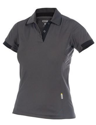 Dassy polo traxion women grijs zwart s