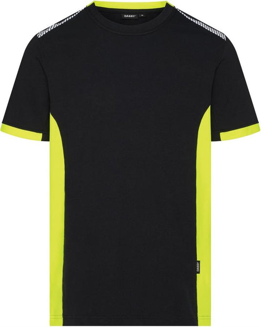 Dassy polo veracruz nachtblauw fluogeel s