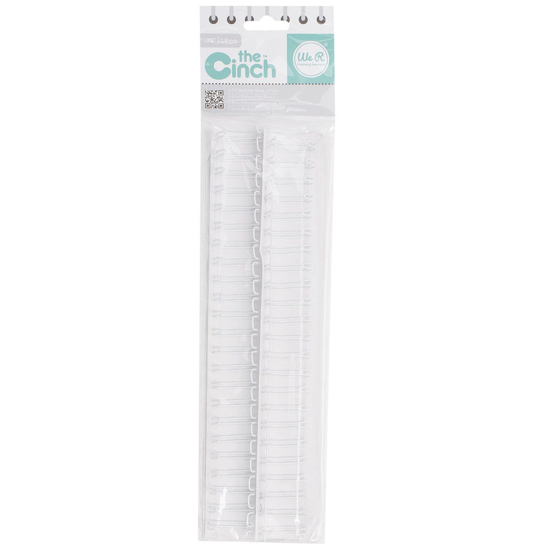 Afbeelding laden in galerijviewer, We r makers • cinch binding wires 1,9cm white
