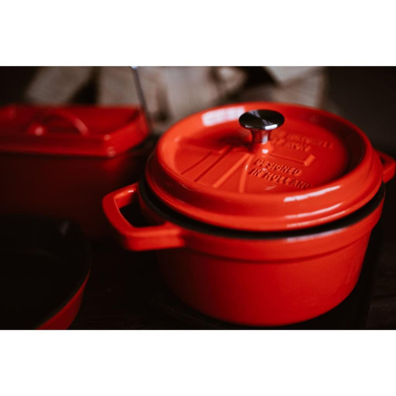 Afbeelding laden in galerijviewer, Solinger the windmill premium gietijzeren braadpan 2.5l oranje emaille
