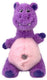 Kong knots belly hippo - knuffel - paars pink m l