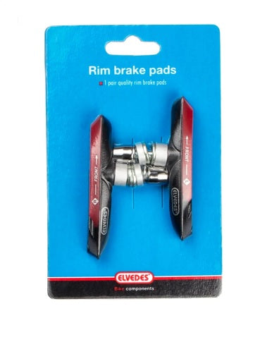 Afbeelding laden in galerijviewer, remblokken V-brake 72 x 14 mm zwart 2 stuks
