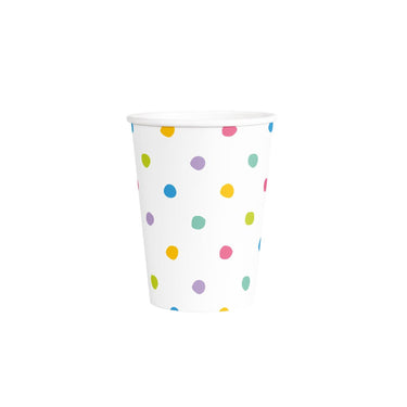 Paperdreams bekers - party dots - 250ml papier set a 6 stuks