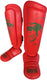 Super pro combat gear scheenbeschermer nations maroc pu rood - groen m