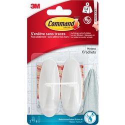 Command haken medium waterproof wit