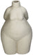 Hd collection vaas vrouwelijk lichaam polyresin 16.5x13x28cm
