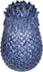 Hd collection vaas aardewerk blauw 19x19x29,5cm