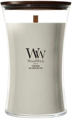 Woodwick hourglass large geurkaars - fireside - 130 branduren