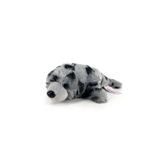 Pluche zeehond grijs gestipt 22cm