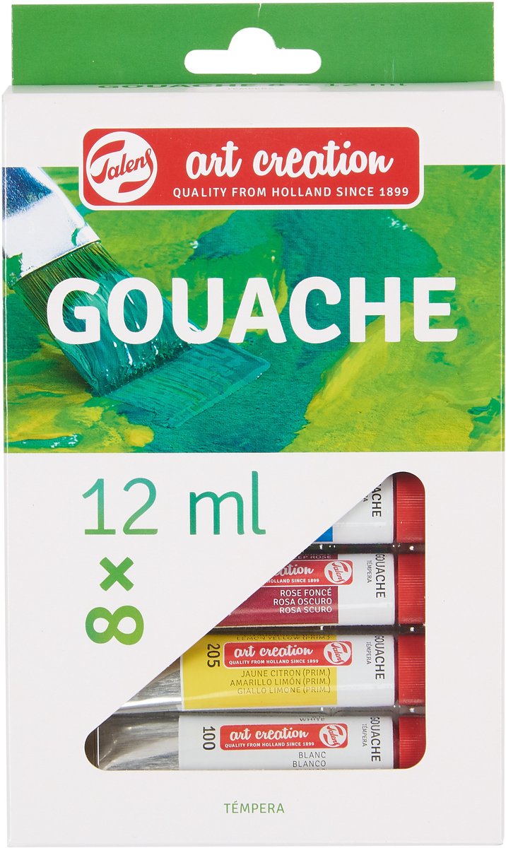 Afbeelding laden in galerijviewer, Talens art creation gouache set 8x12ml
