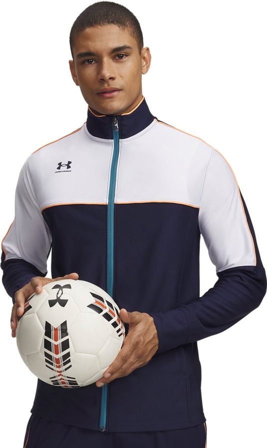 Under armour m challenger track jacket-wht heren sportvest - wit - midnight navy s