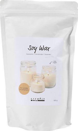 Creativ company cc sojawas voor kaarsen in potten 250gr crème
