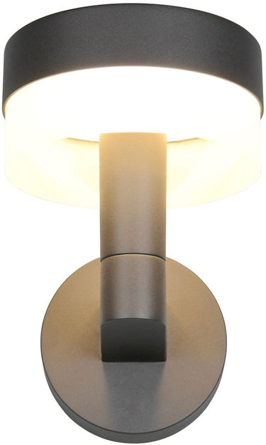 Trio mackenzie - wandlamp - antraciet - incl. 1x smd 8 w - wandmontage - niet geschikt voor externe dimmer - niet dimbaar - buitenverlichting - ip54