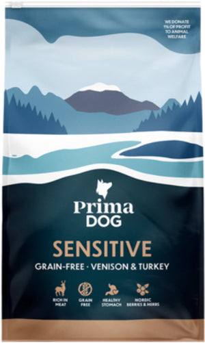 Primadog hondenvoer hert kalkoen - graanvrij - 3 kilo