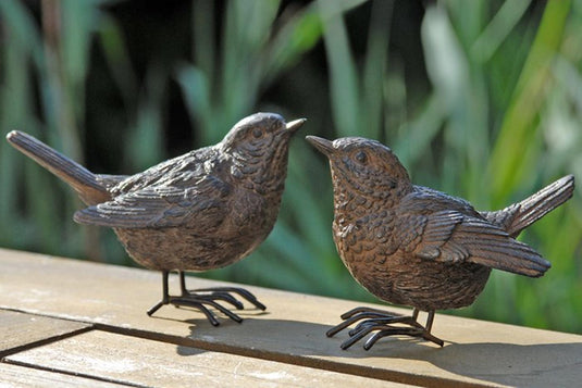 Boltze home beeldje vogel spatz h6cm polyresin