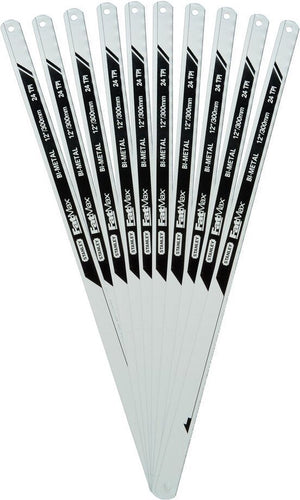 Stanley fatmax metaalzaagblad bimat 300mm 10 stuks 24t inch