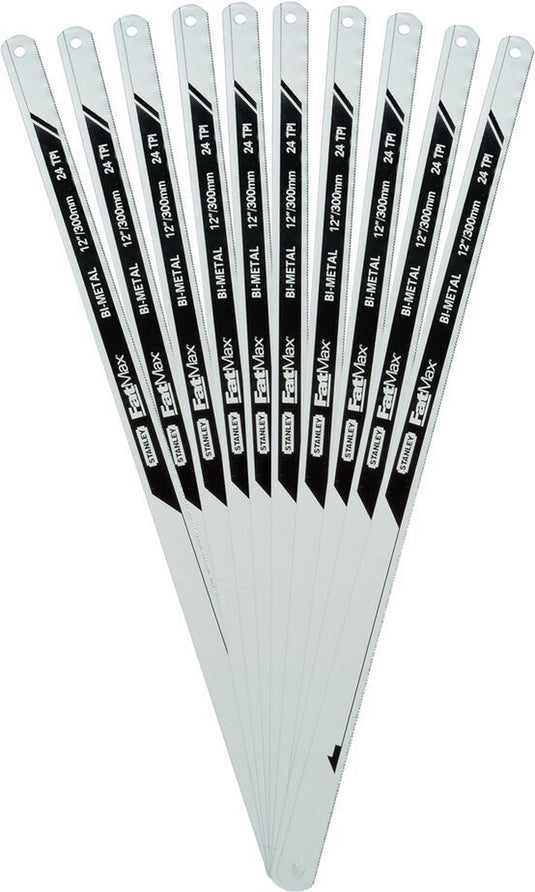 Stanley fatmax metaalzaagblad bimat 300mm 10 stuks 24t inch