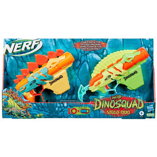 Afbeelding laden in galerijviewer, Hasbro nerf dinosquad stego duo pack
